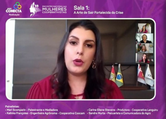 Colaboradora da Coocam participa de Painel no Encontro Nacional das Mulheres Cooperativistas