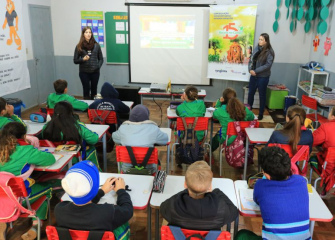 Alunos recebem equipe do Projeto Escola no Campo 2018